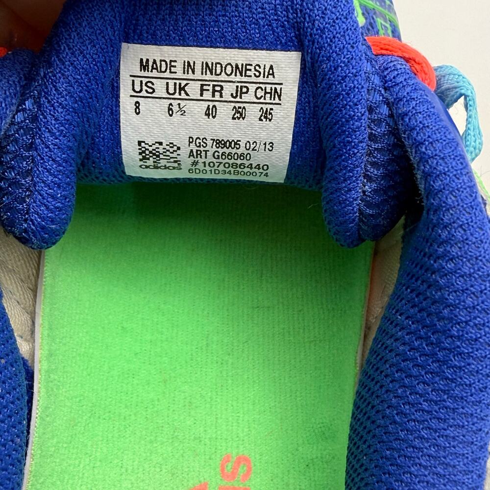 Adidas Vigor TR Cobalt Blue / Green Running Athletic Shoe, Women's Size 8 - Picture 6 of 11
